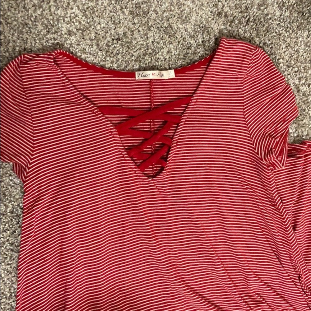 🔴⚪️ striped dress